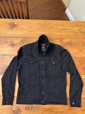 Jordan Craig Men’s Medium Black Distressed Denim Jacket - Legacy Edition